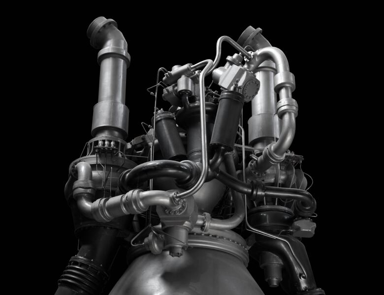 Maquette à l'échelle 1 du moteur Vulcain, exposée au CNAM